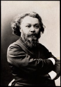 Portræt af Clovis Hugues (1851-1907), fransk digter, journalist, dramatiker og romanforfatter. af French Photographer